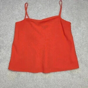 FREE WITH BUNDLE Tank Crop topshop petite size 4 red loose fit !